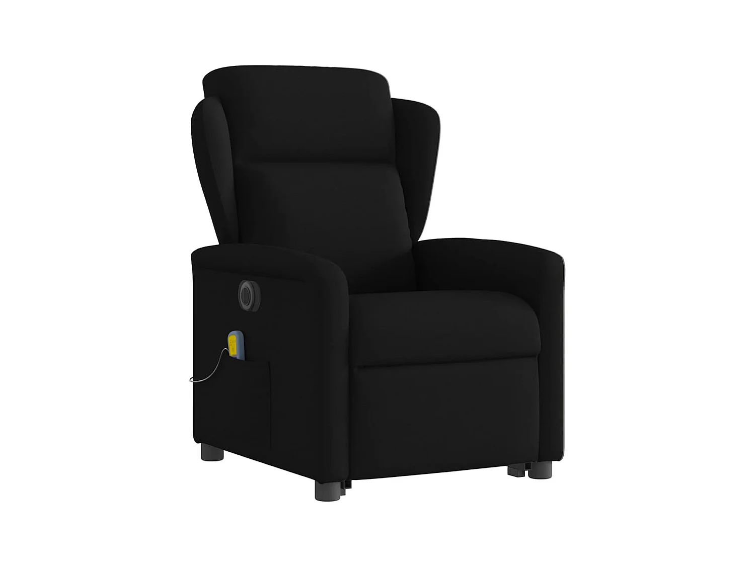 Fauteuil inclinable électrique-Chaise de relax-Fauteuil de Massage Noir Tissu SHL3329