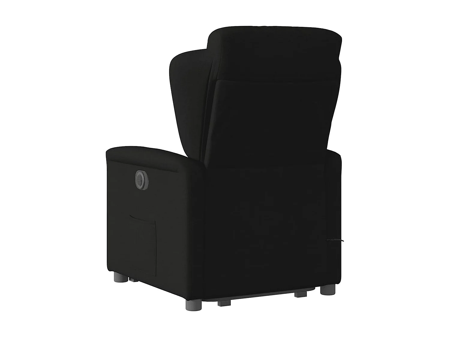 Fauteuil inclinable électrique-Chaise de relax-Fauteuil de Massage Noir Tissu SHL3329