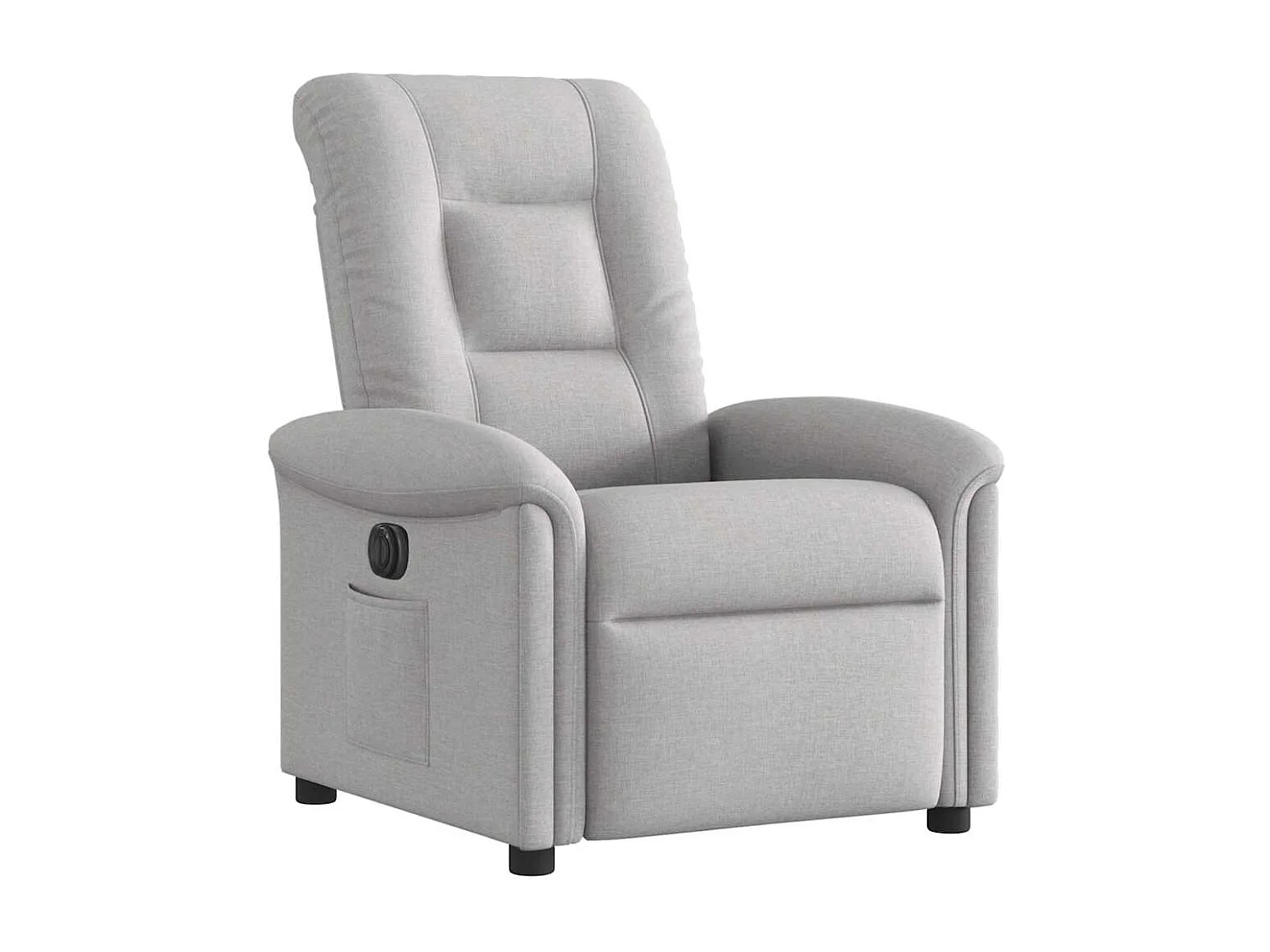 Fauteuil inclinable électrique-Chaise de relax-Fauteuil TV gris nuage tissu SHL2566