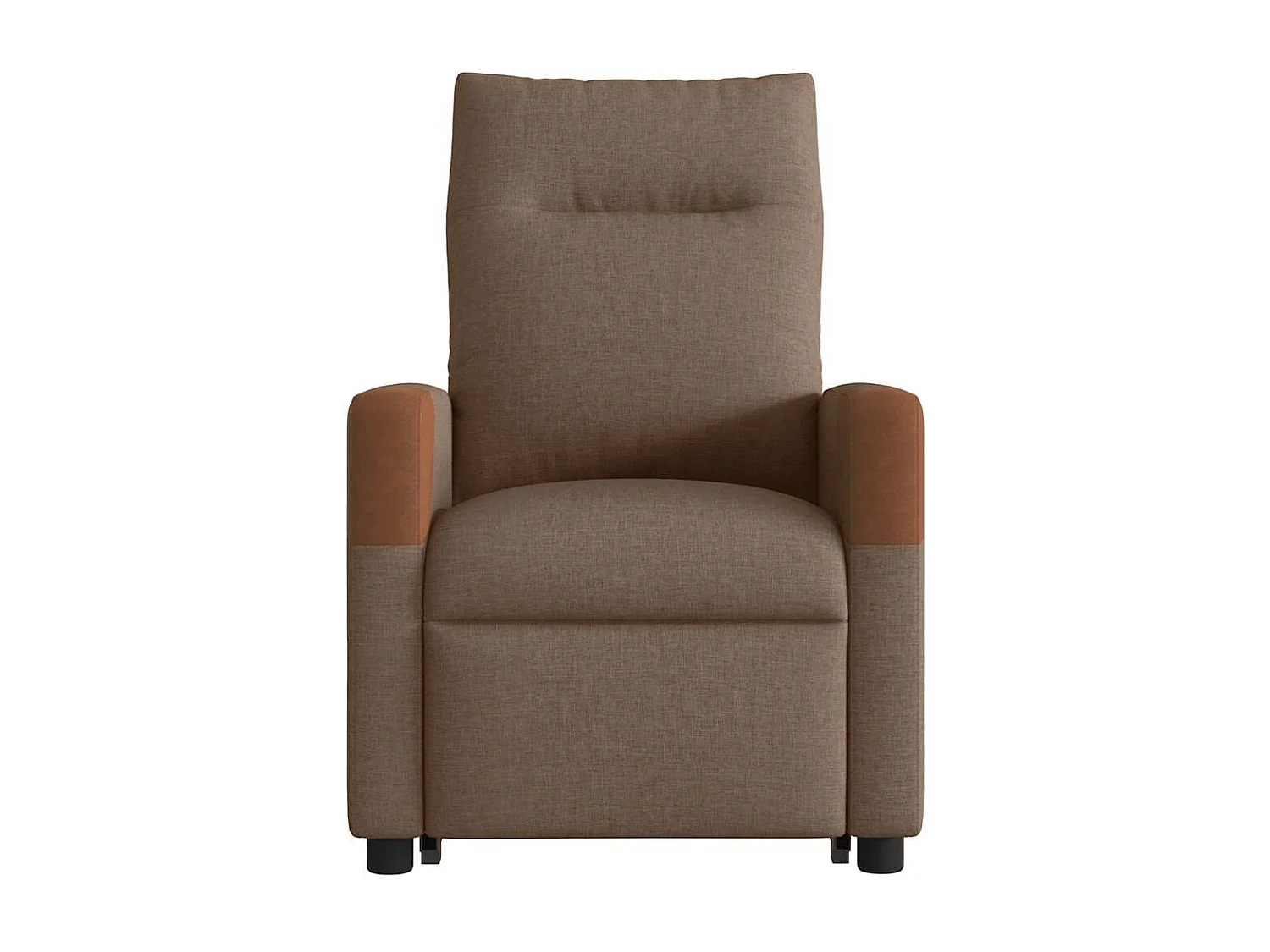 Fauteuil inclinable électrique-Chaise de relax-Fauteuil de Massage Marron Tissu SHL3111