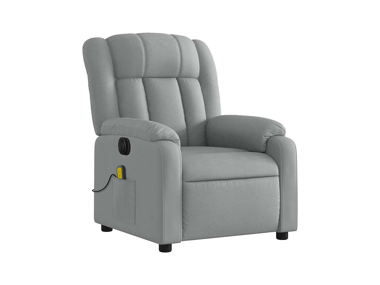 Sillón de relax | Sillón reclinable de masaje eléctrico tela gris claro SHL5321