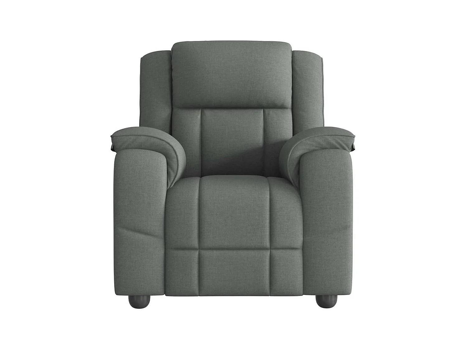 Fauteuil inclinable-Chaise de relax-Fauteuil de Massage Gris foncé Tissu SHL4926