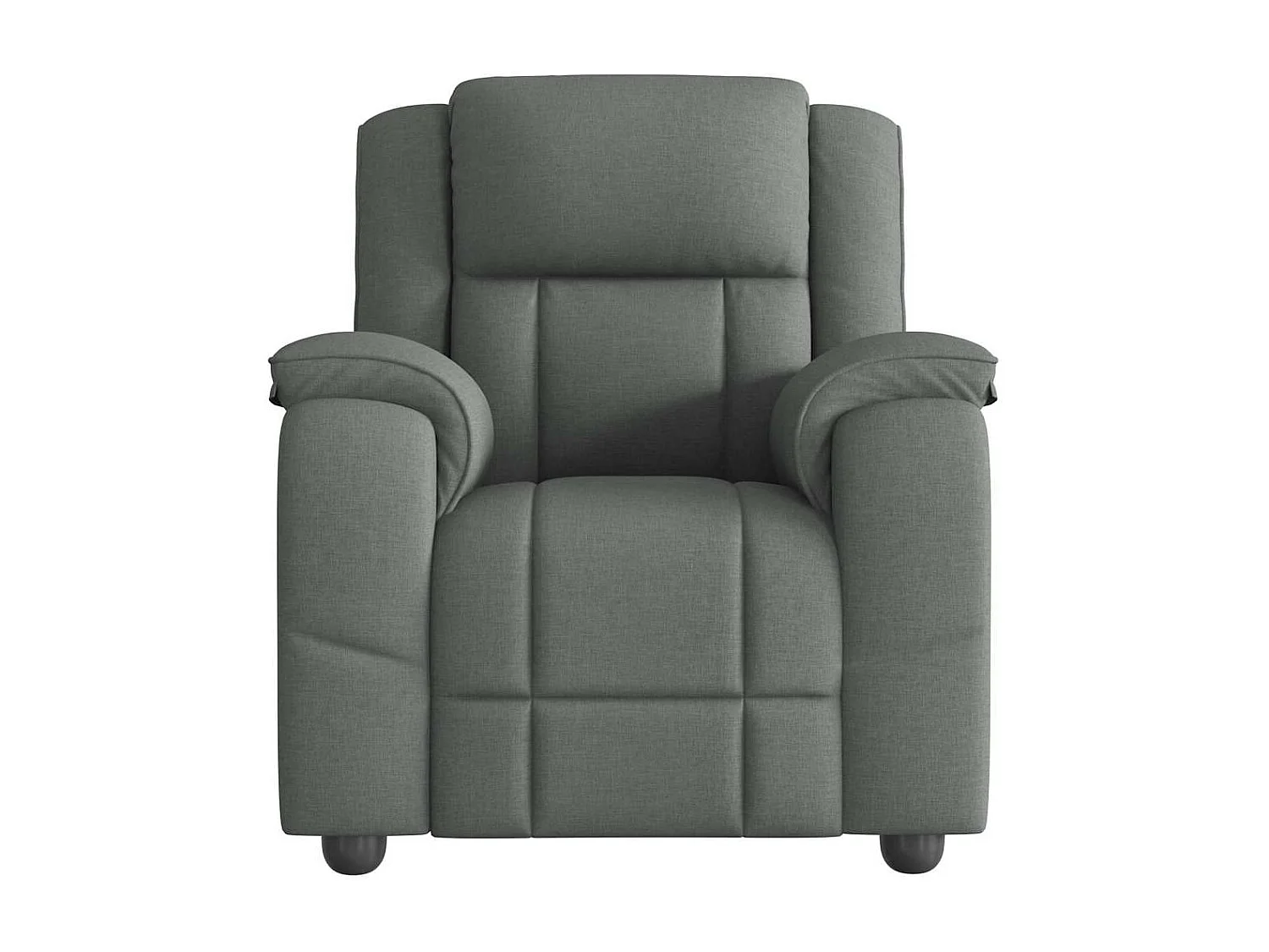 Fauteuil inclinable-Chaise de relax-Fauteuil de Massage Gris foncé Tissu SHL4926