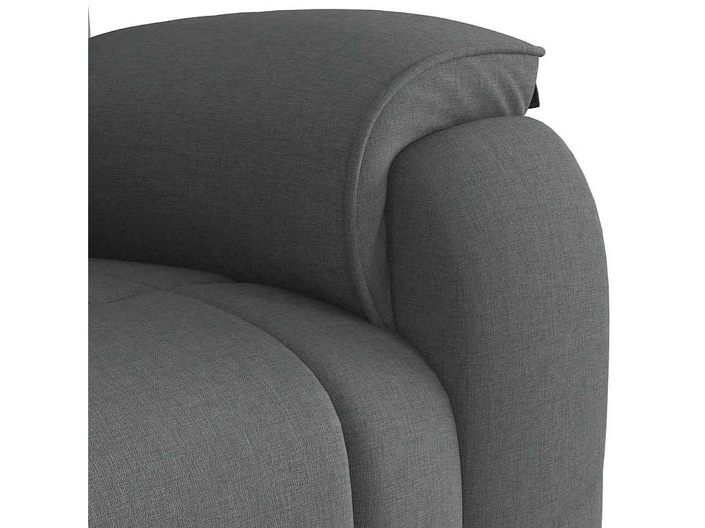 Fauteuil inclinable-Chaise de relax-Fauteuil de Massage Gris foncé Tissu SHL4926