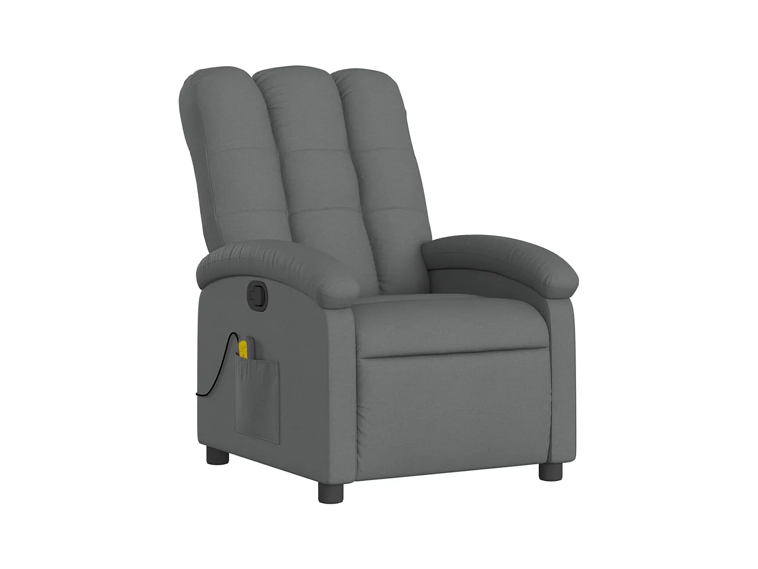 Fauteuil inclinable-Chaise de relax-Fauteuil de Massage gris foncé tissu SHL2581
