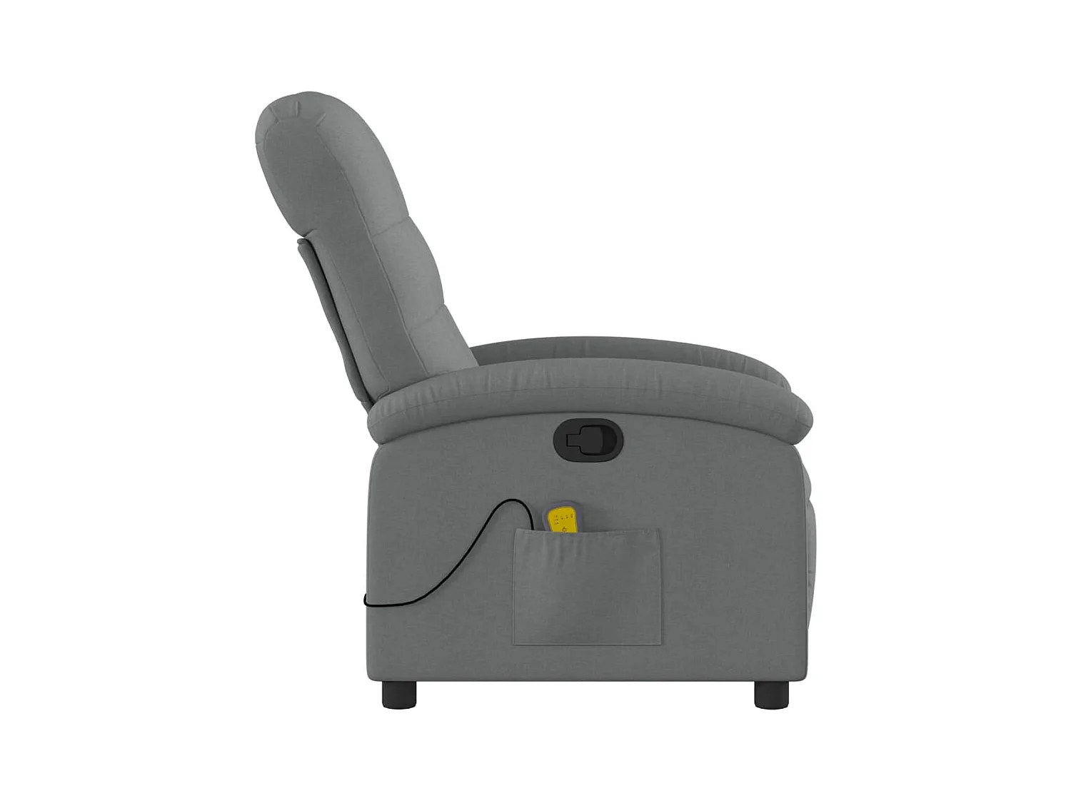 Fauteuil inclinable-Chaise de relax-Fauteuil de Massage gris foncé tissu SHL2581