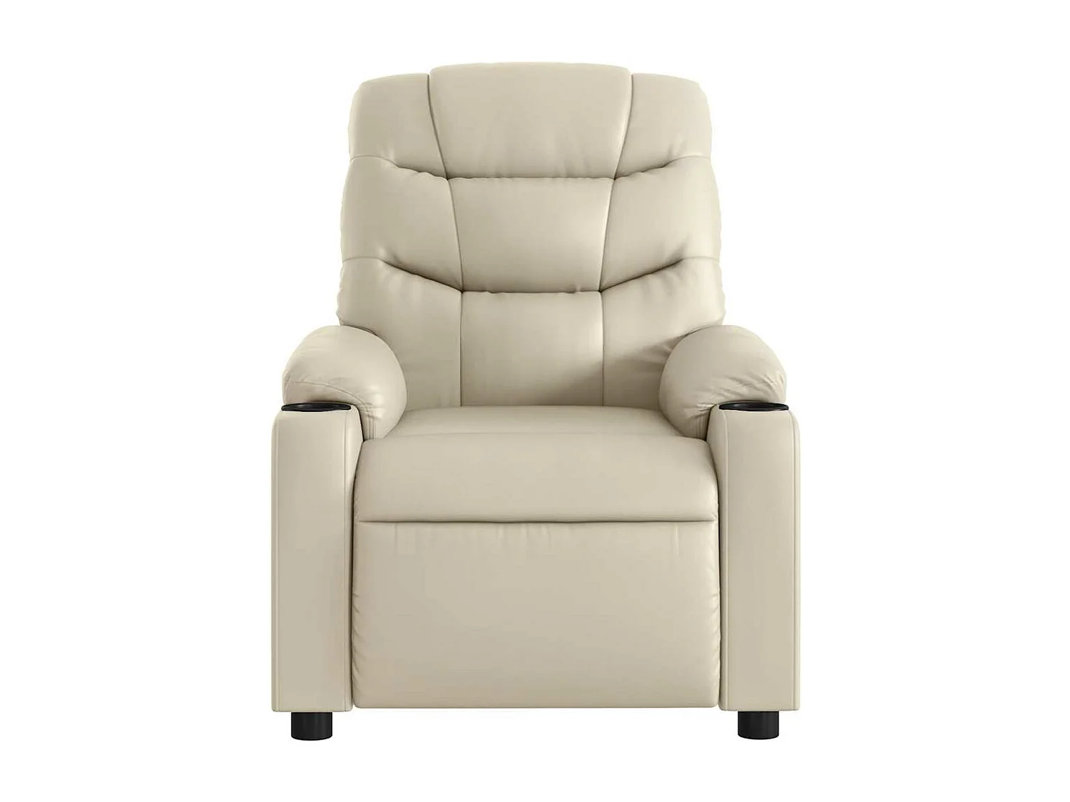 Sillón de relax | Silla | Sillón reclinable eléctrico de cuero sintético crema SHL4731