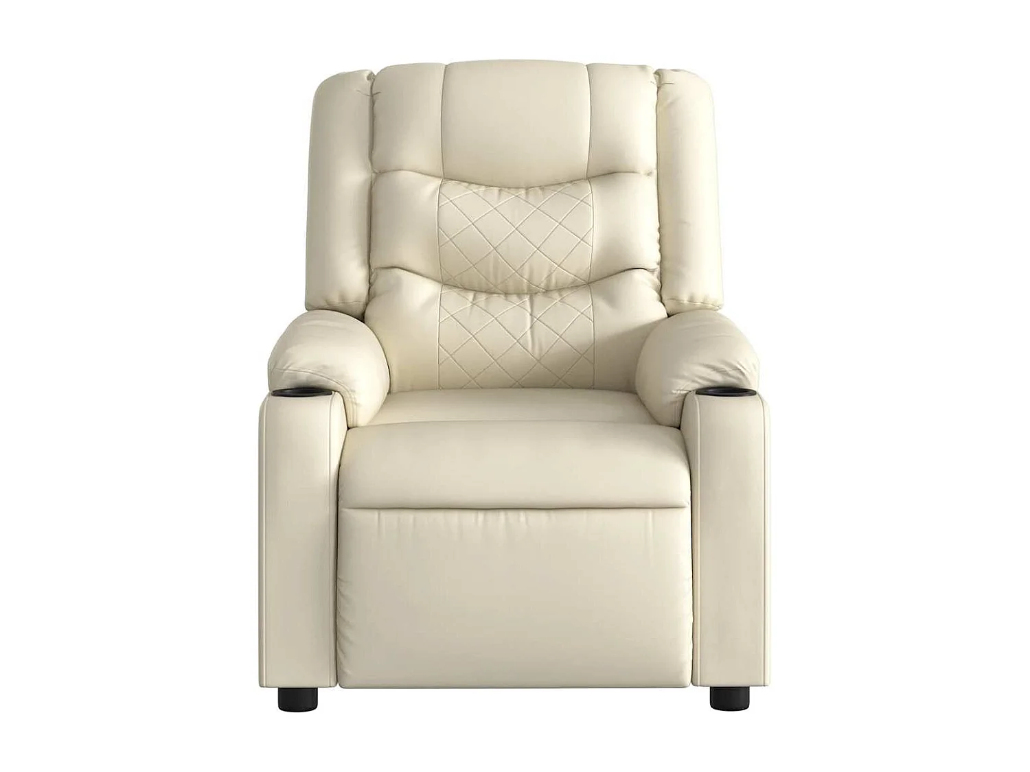 Sillón de relax | Silla | Sillón reclinable eléctrico de cuero sintético crema SHL9583