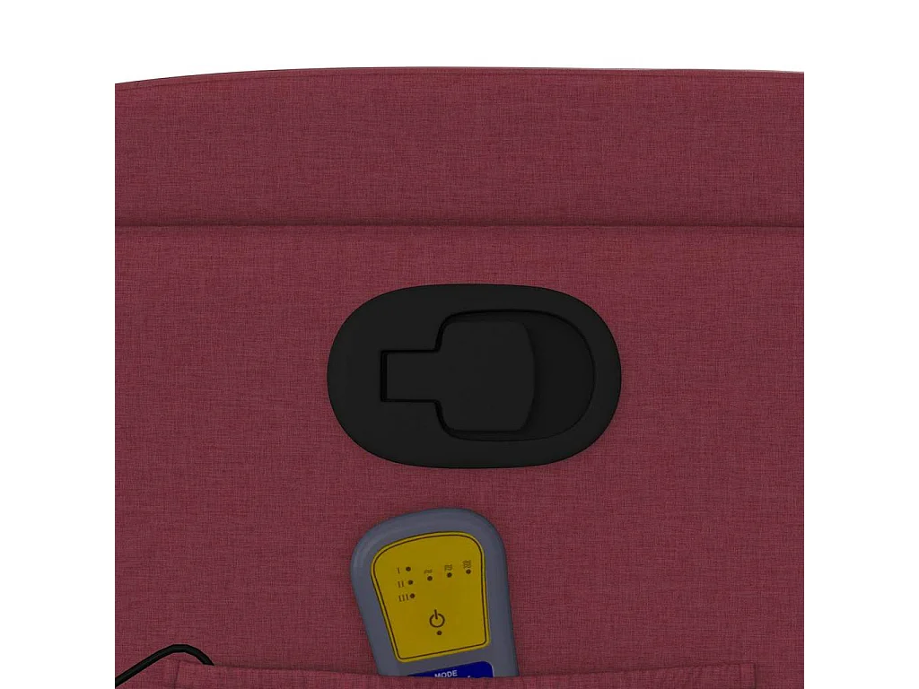 Fauteuil inclinable-Chaise de relax-Fauteuil de Massage Rouge bordeaux Tissu SHL1412