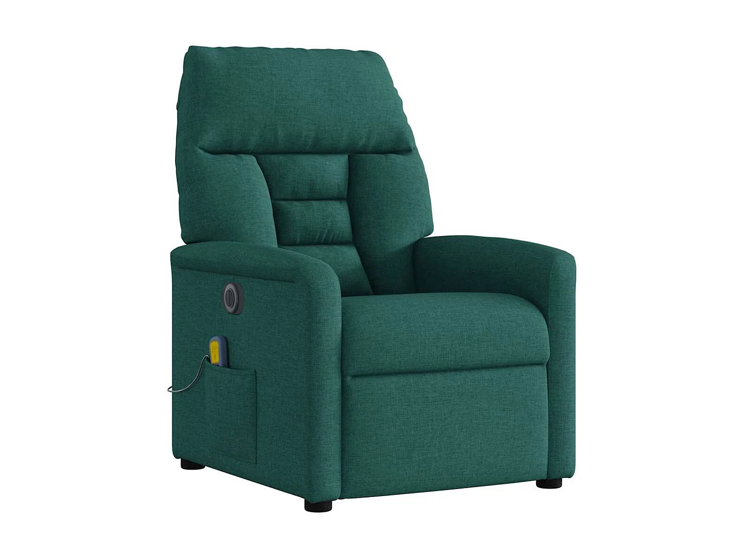 Fauteuil inclinable électrique-Fauteuil de massage de Salon Vert foncé Tissu SHL3589