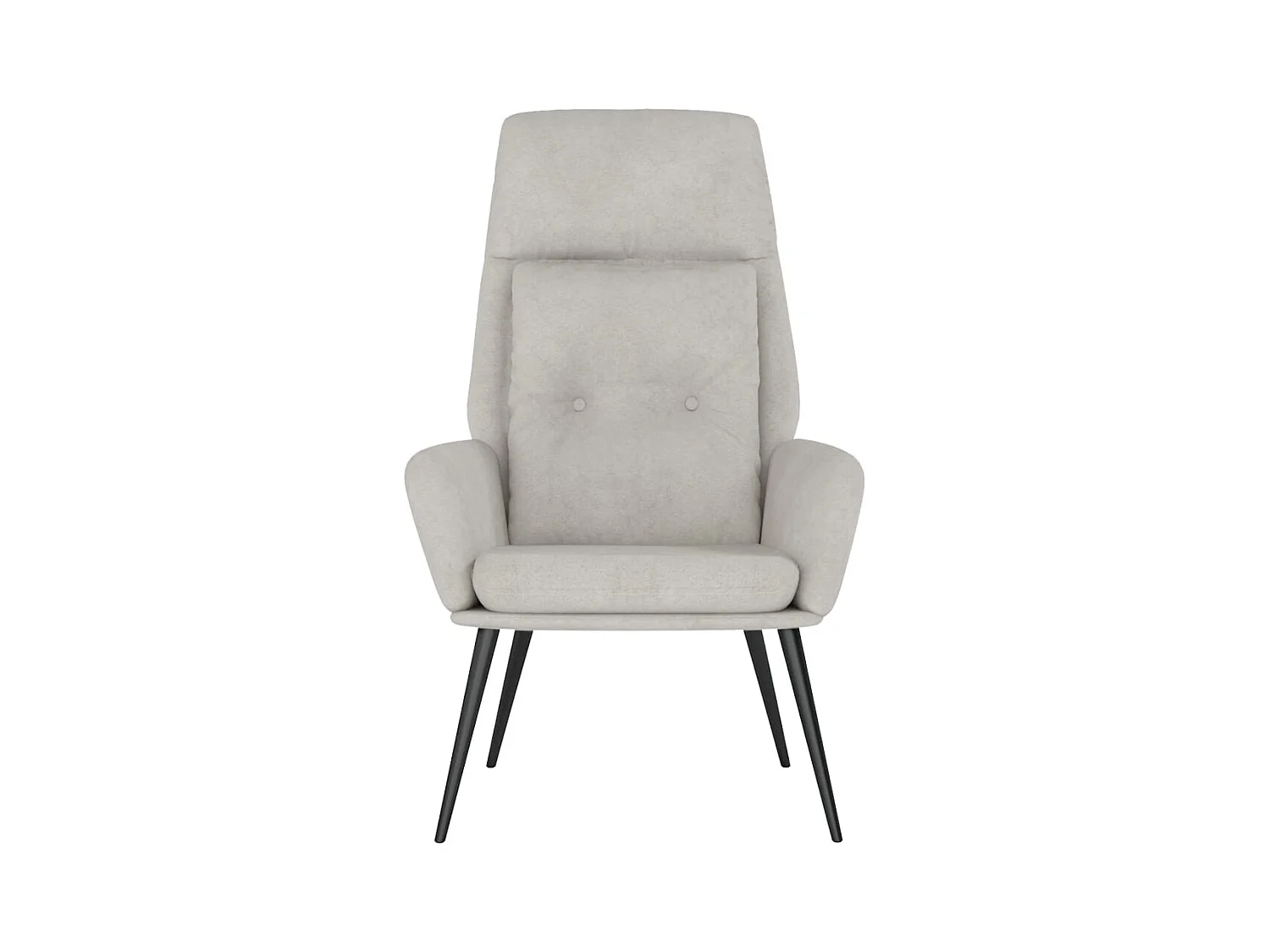 Sillón de relax | Silla de relax de cuero sintético de ante gris claro SHL8415