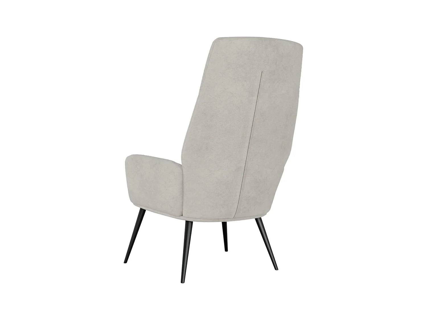 Sillón de relax | Silla de relax de cuero sintético de ante gris claro SHL8415