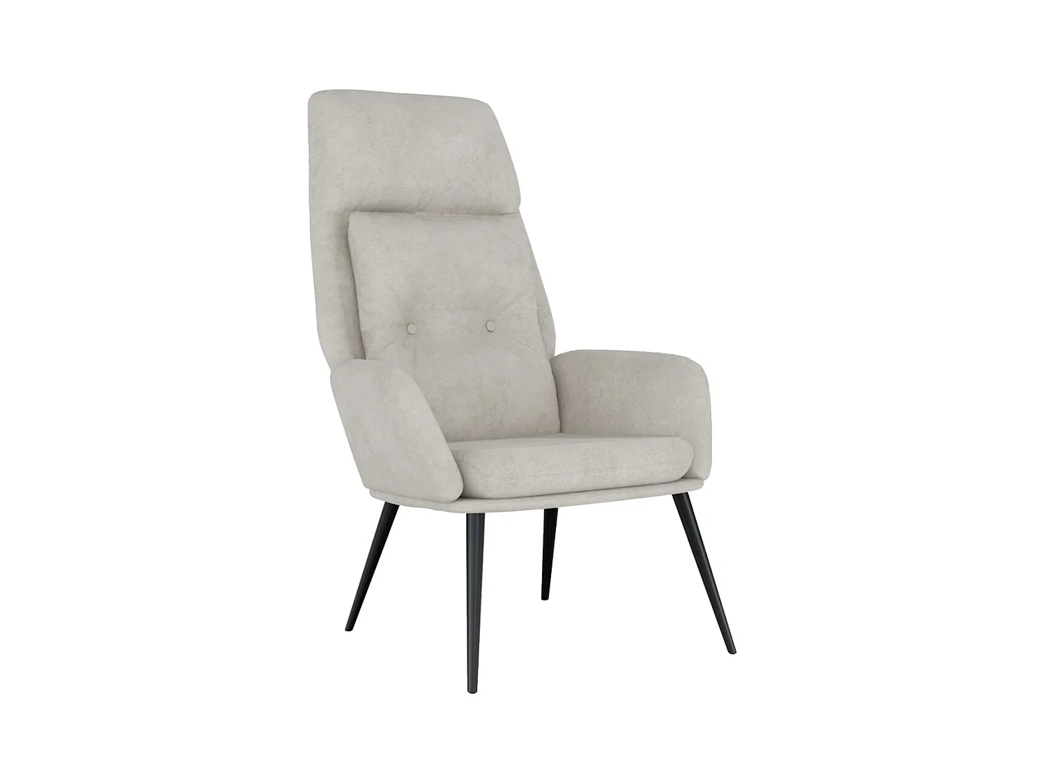 Chaise de relaxation-Fauteuil de Salon Gris clair Similicuir daim SHL3876