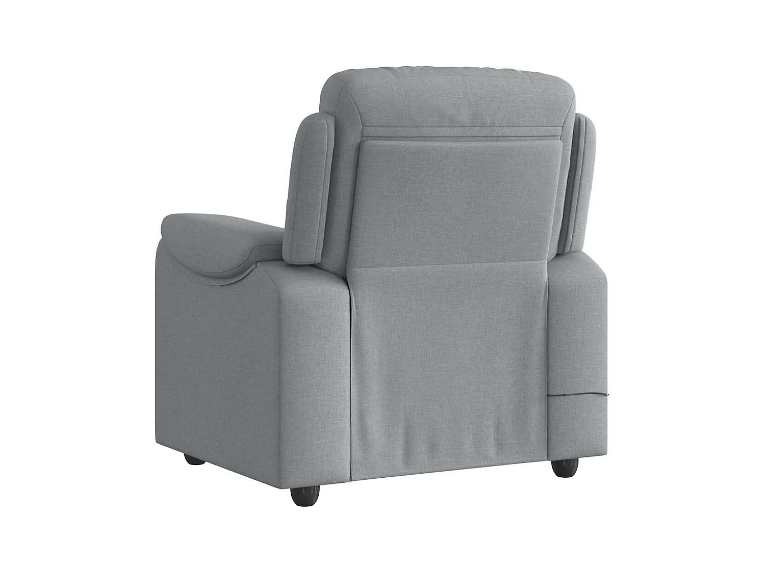 Sillón de relax | Sillón reclinable de masaje de tela gris claro SHL6895