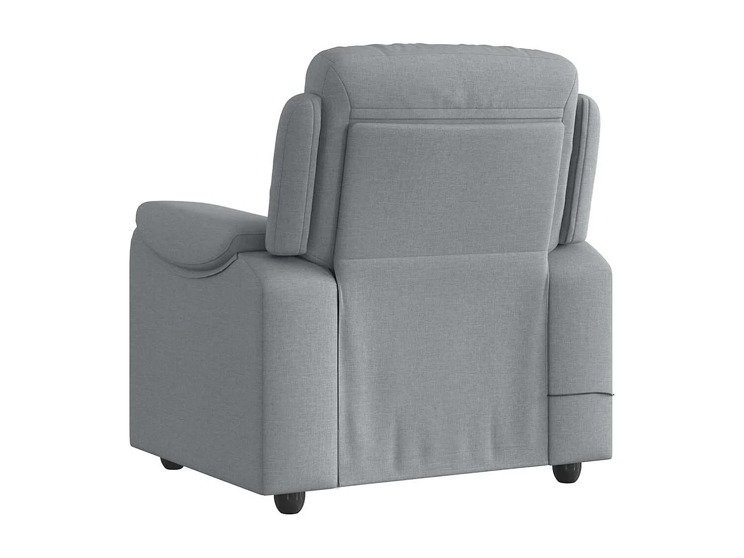 Sillón de relax | Sillón reclinable de masaje de tela gris claro SHL6895