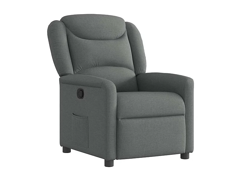 Poltrona Reclinável | Poltrona Confortável Relax tecido cinzento-escuro SHL27671