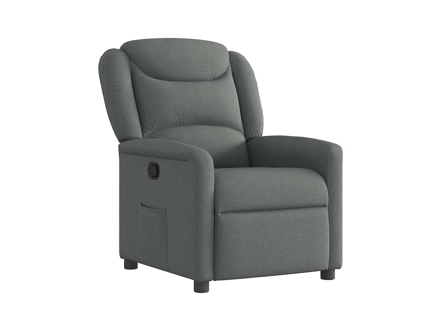 Poltrona Reclinável | Poltrona Confortável Relax tecido cinzento-escuro SHL27671