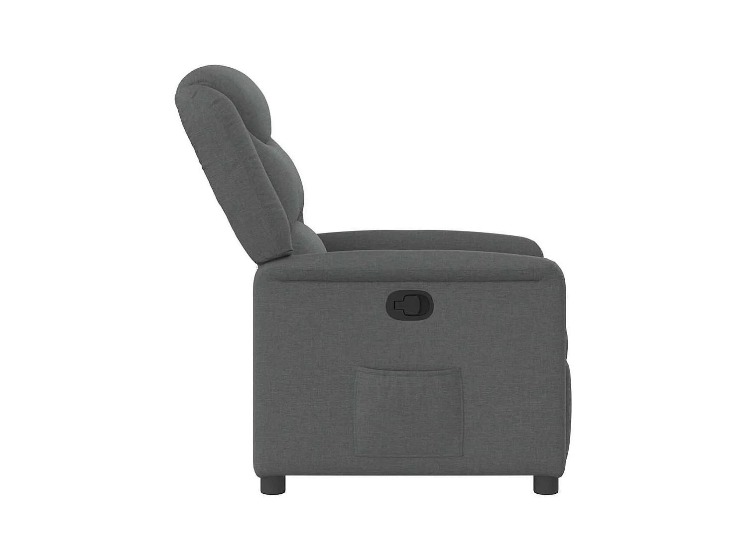 Poltrona Reclinável | Poltrona Confortável Relax tecido cinzento-escuro SHL27671