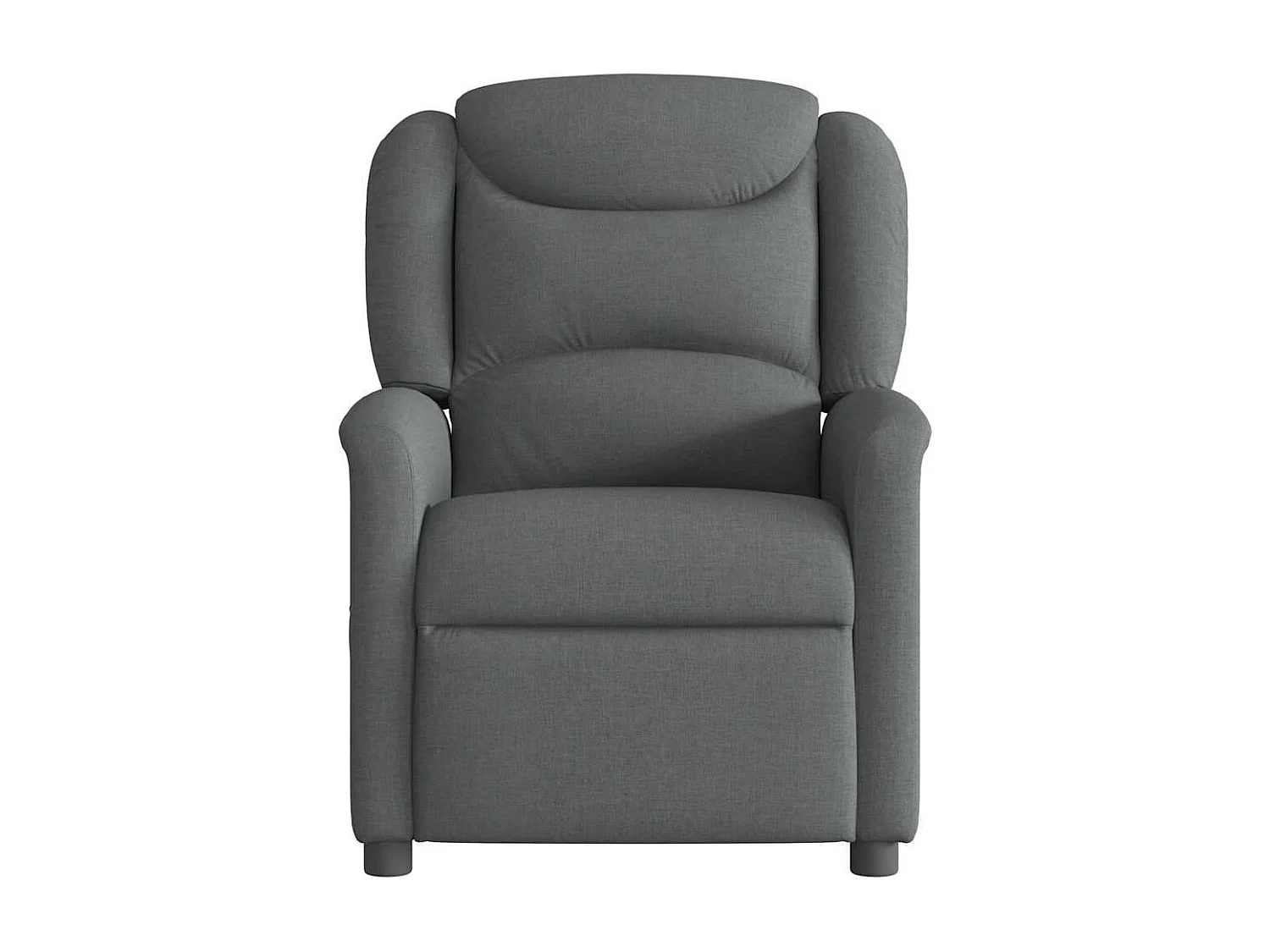 Fauteuil inclinable-Chaise de relax-Fauteuil TV Gris foncé Tissu SHL1563