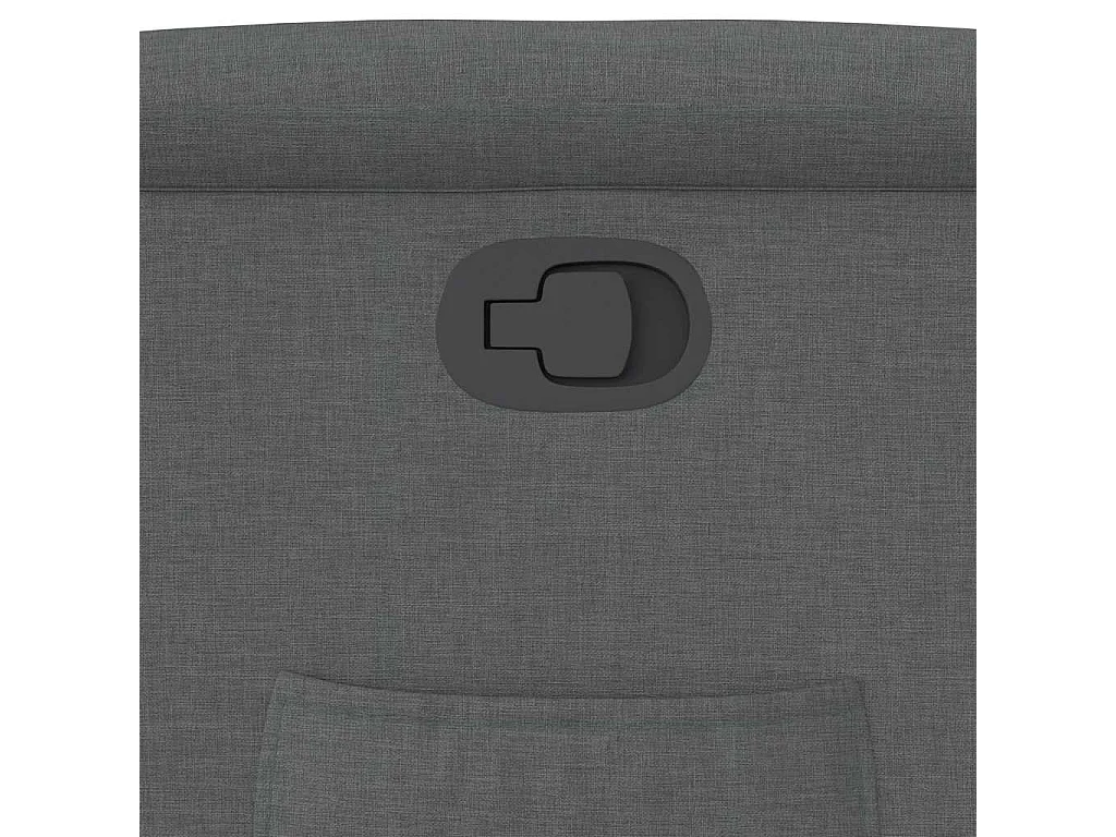 Fauteuil inclinable-Chaise de relax-Fauteuil TV Gris foncé Tissu SHL1563