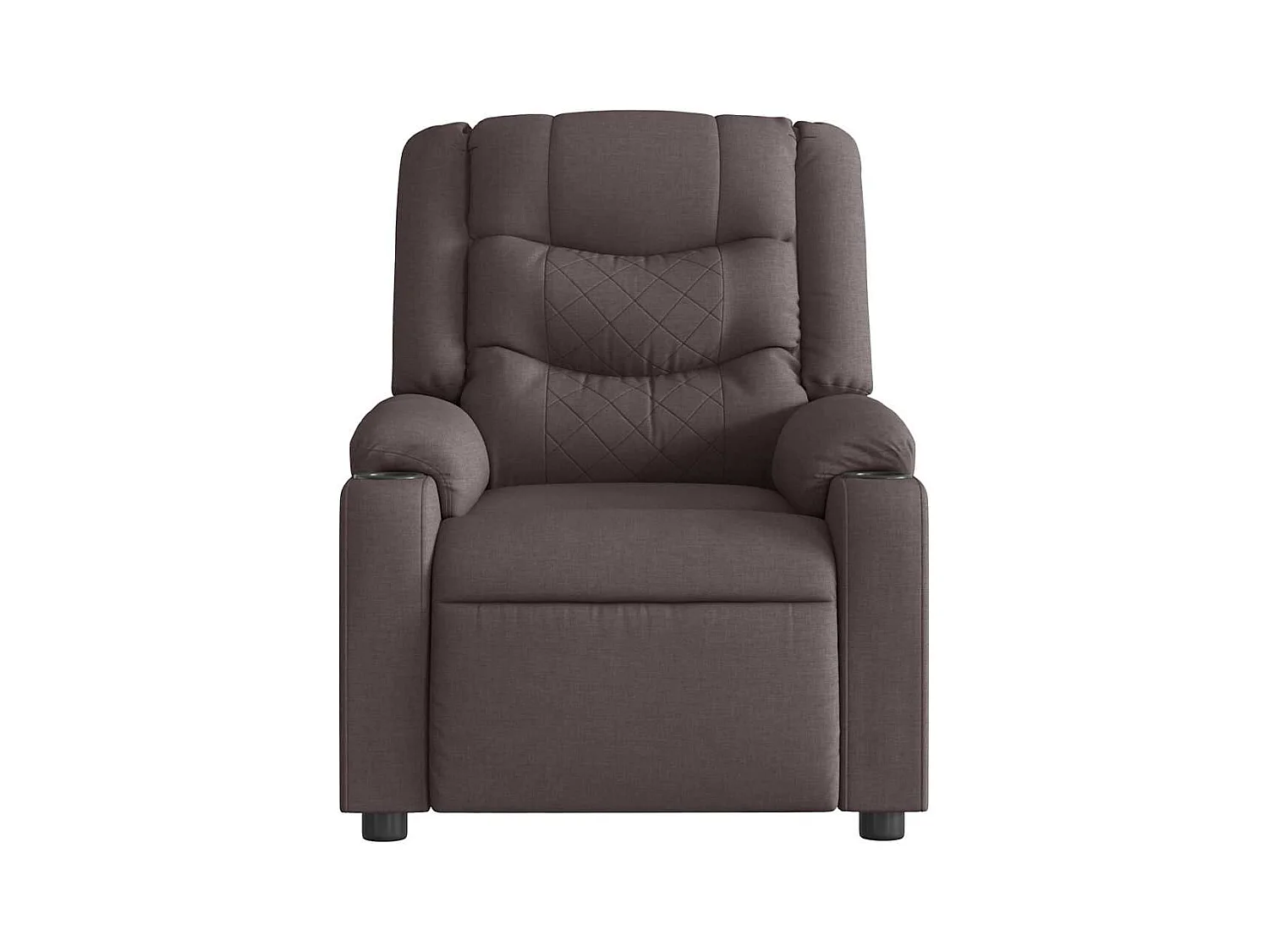 Sillón de salón | Silla | Sillón de masaje reclinable de tela marrón oscuro SHL9224