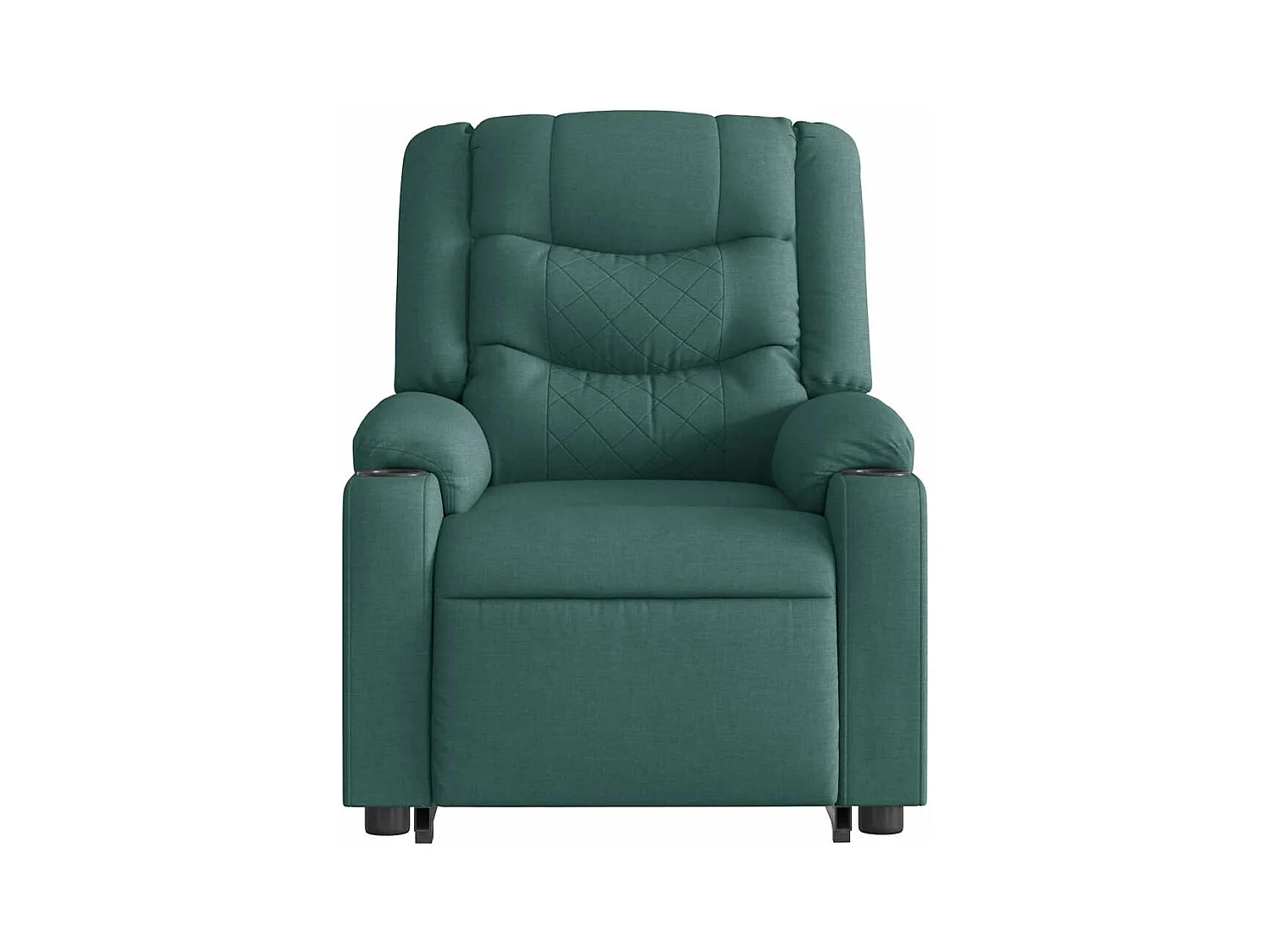 Silla de relax | Sillón eléctrico reclinable elevable de tela verde oscuro SHL7091