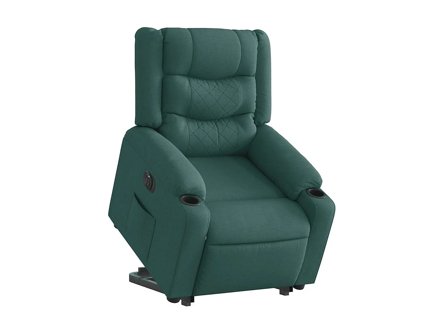 Fauteuil inclinable électrique-Chaise de relax-Fauteuil TV vert foncé tissu SHL1615