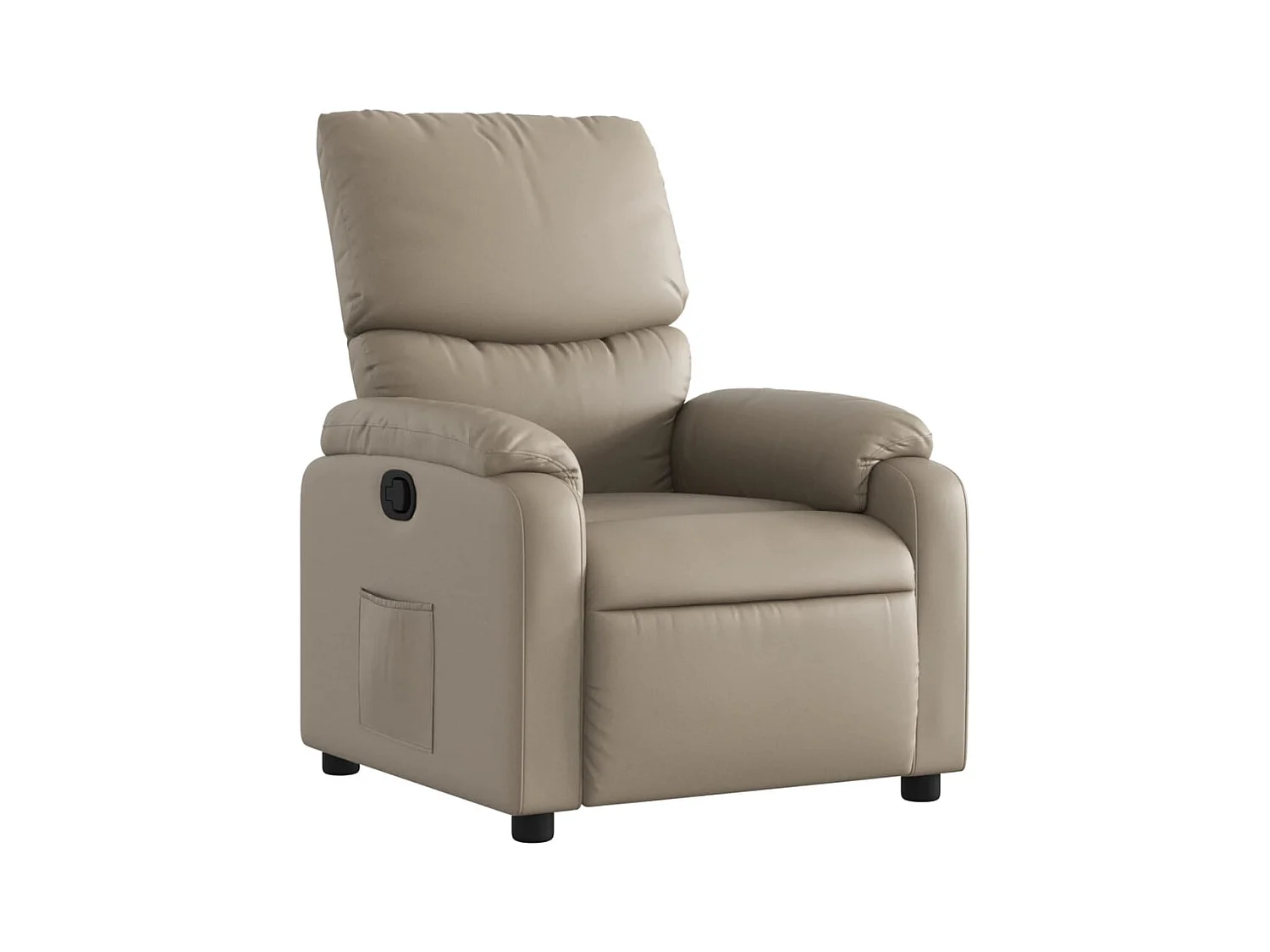 Sillón de relax | Sillón reclinable de cuero sintético color capuchino SHL7039