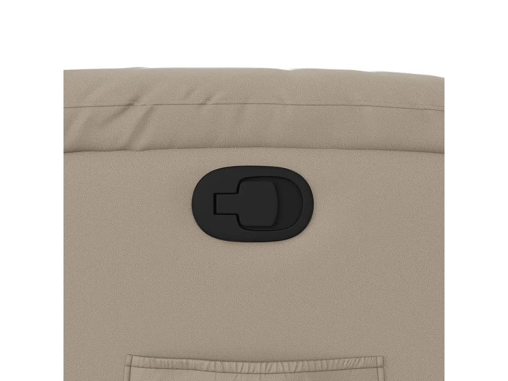 Sillón de relax | Sillón reclinable de cuero sintético color capuchino SHL7039