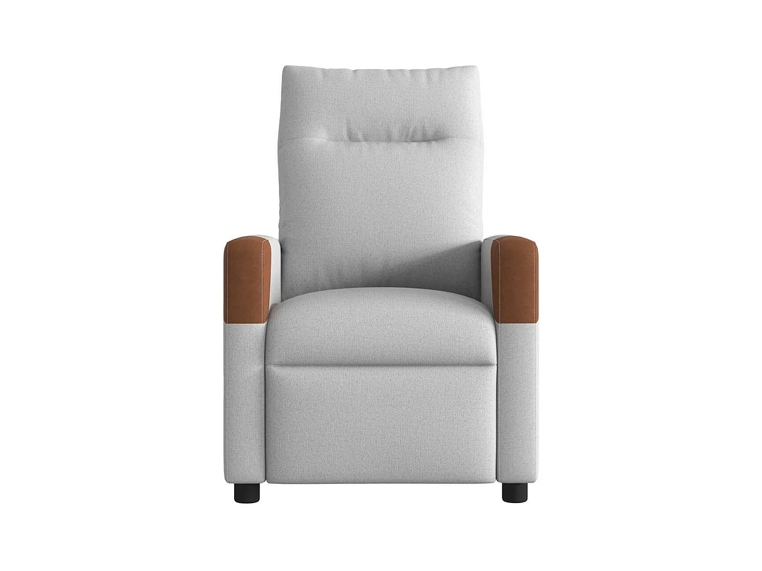 Fauteuil inclinable-Chaise de relax-Fauteuil TV gris nuage tissu SHL4771