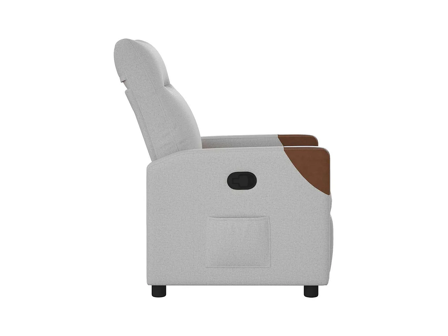 Fauteuil inclinable-Chaise de relax-Fauteuil TV gris nuage tissu SHL4771