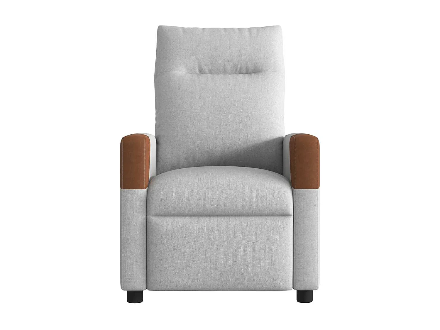 Fauteuil inclinable-Chaise de relax-Fauteuil TV gris nuage tissu SHL4771