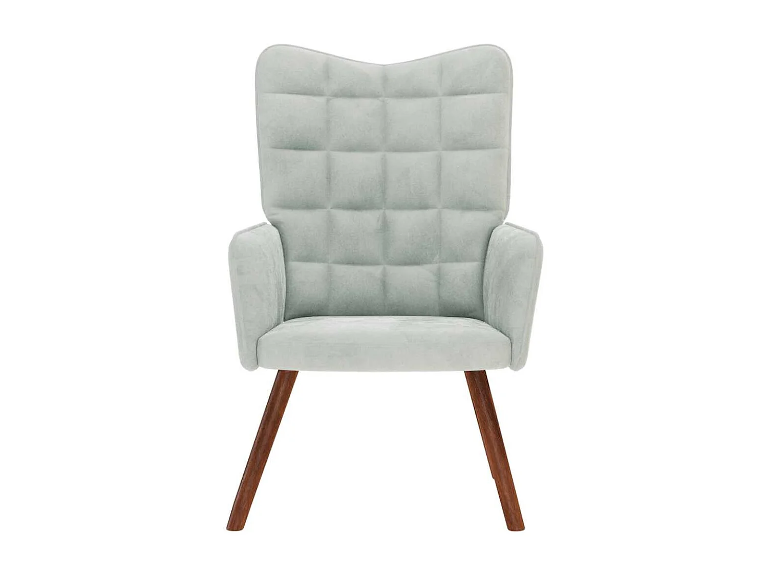 Fauteuil de Salon-Chaise de relaxation moderne Gris clair Velours SHL5115