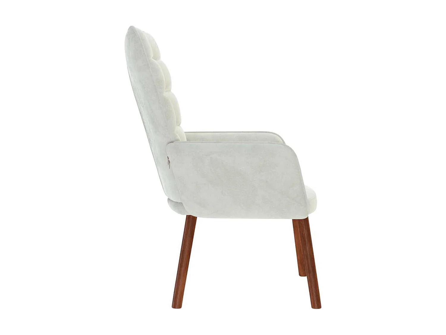 Fauteuil de Salon-Chaise de relaxation moderne Gris clair Velours SHL5115