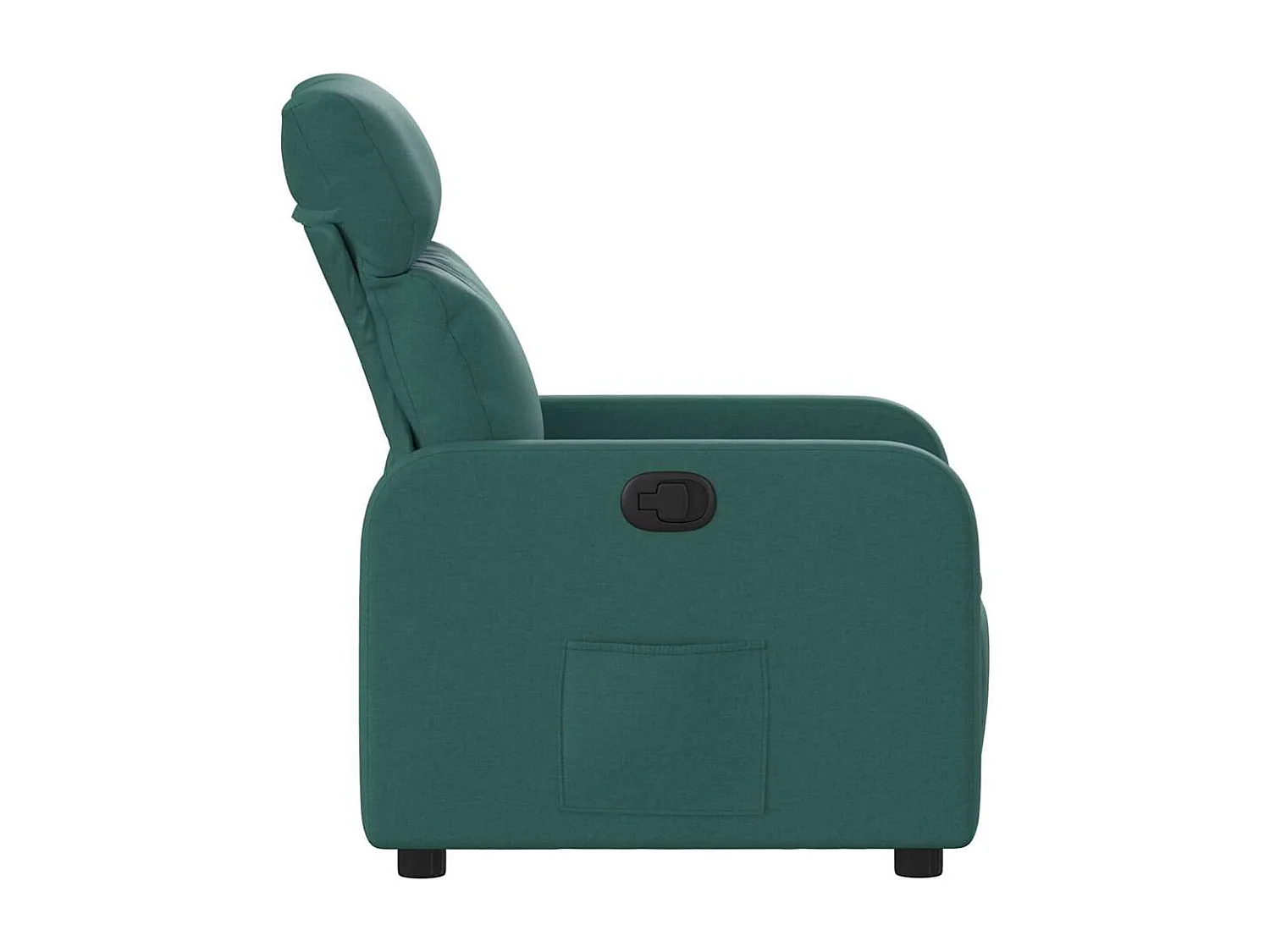 Relaxstoel | Fauteuil verstelbaar stof donkergroen
