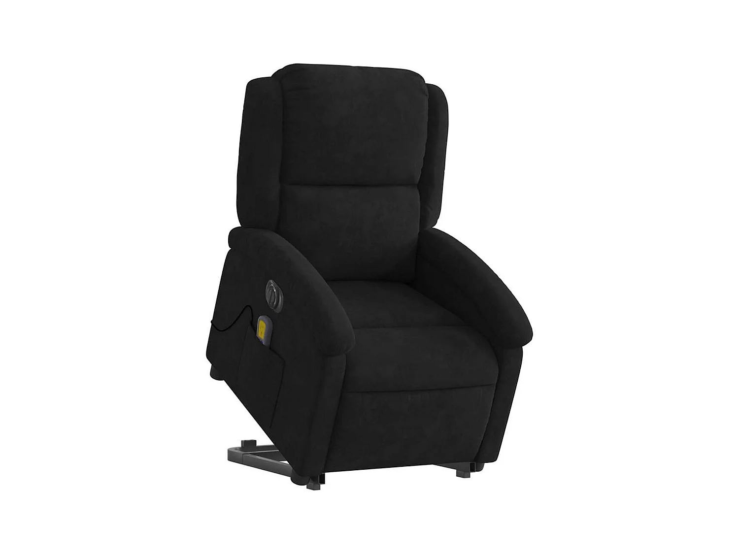 Sillón de salón | Silla | Sillón de masaje reclinable elevable terciopelo negro SHL2861