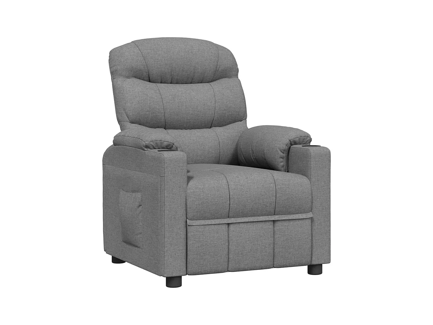 Sillón de relax | Sillón reclinable de tela gris claro SHL4351
