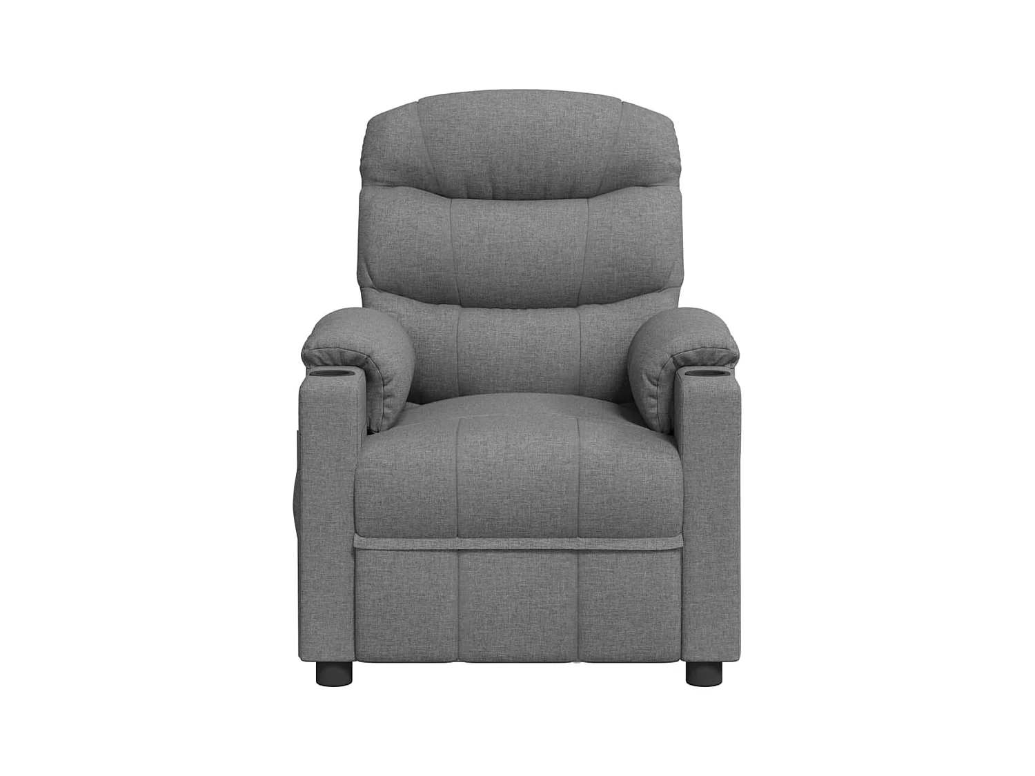 Sillón de relax | Sillón reclinable de tela gris claro SHL4351