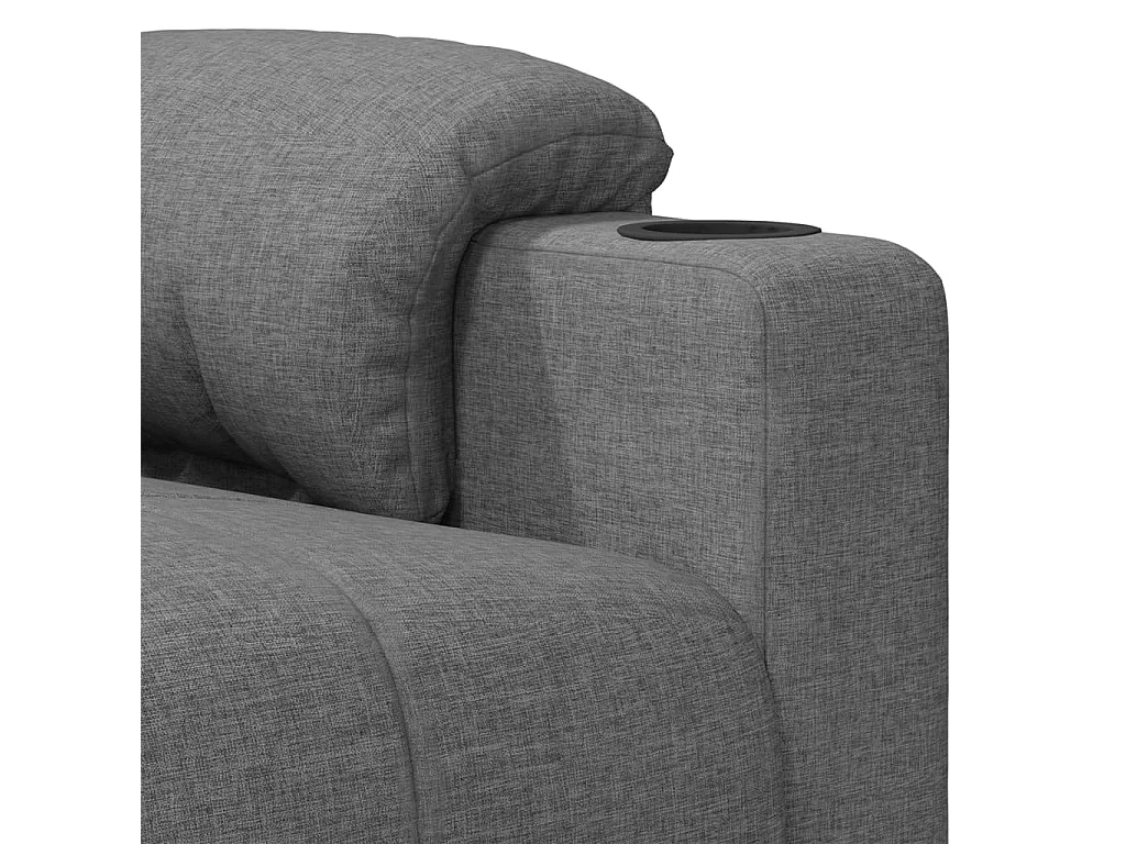 Relaxsessel | Lounge Sessel für Wohnzimmer Hellgrau Stoff SHL42435