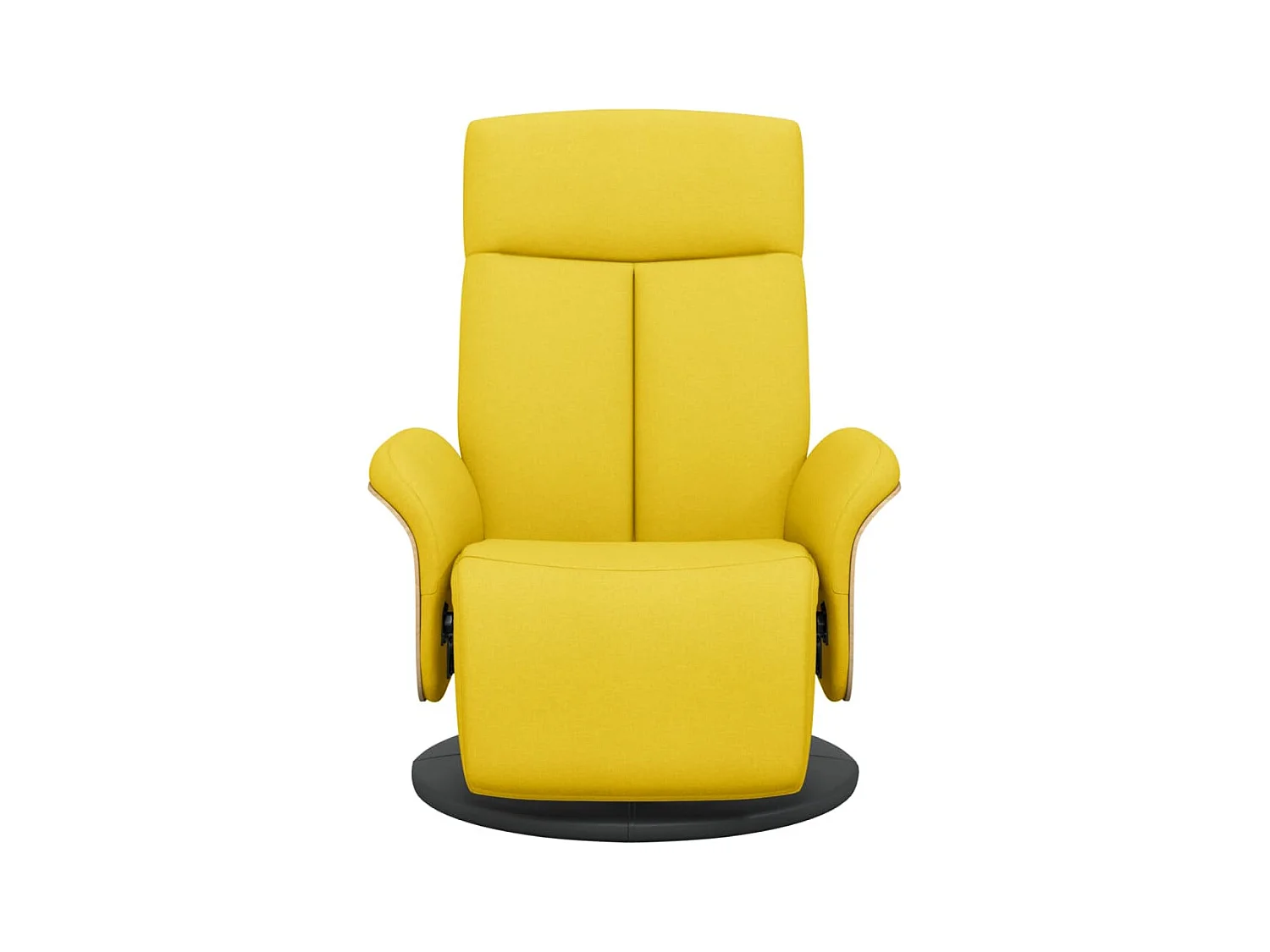 Sillón de relax | Sillón reclinable con reposapiés tela amarillo claro SHL5590