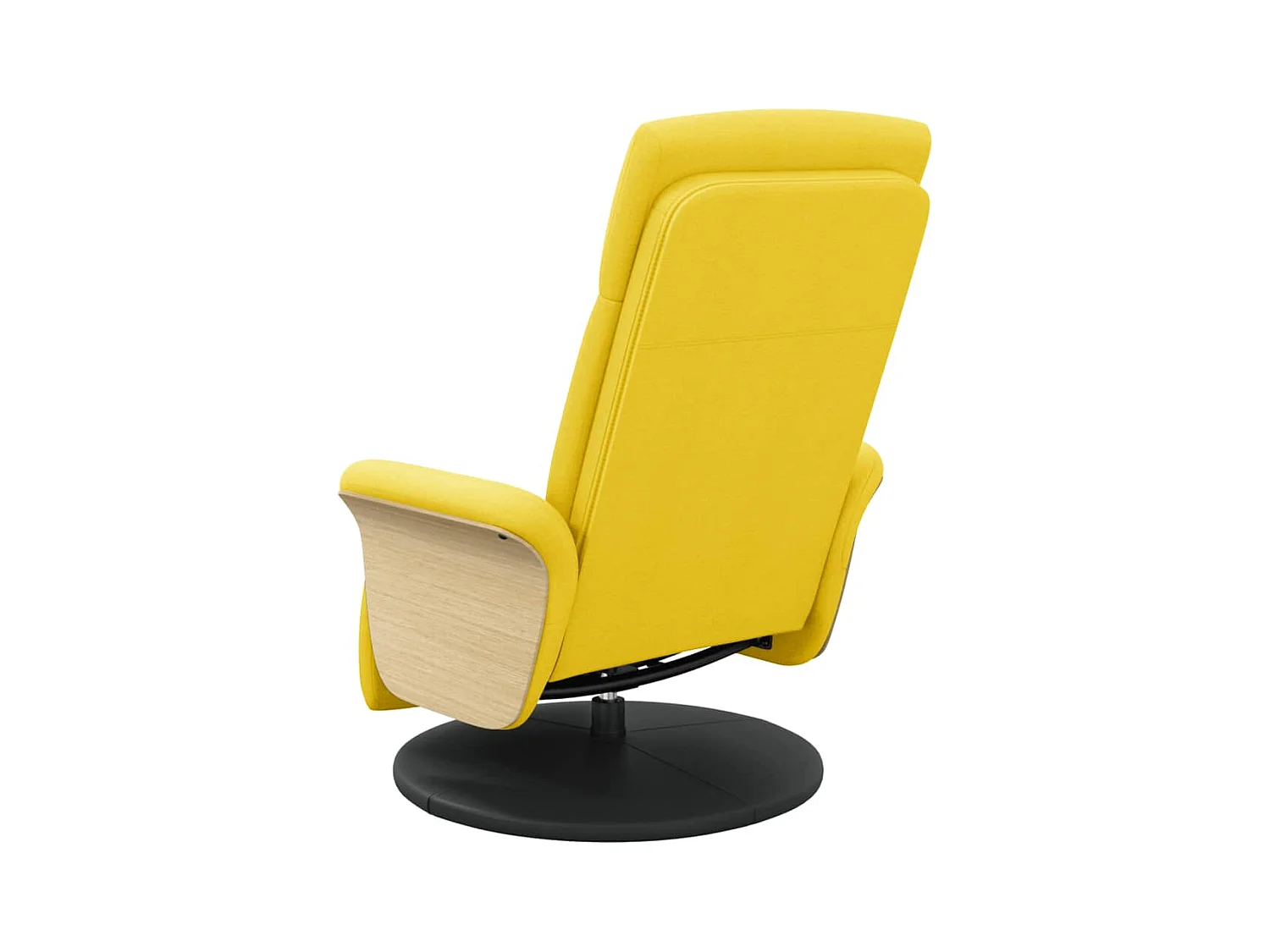 Sillón de relax | Sillón reclinable con reposapiés tela amarillo claro SHL5590