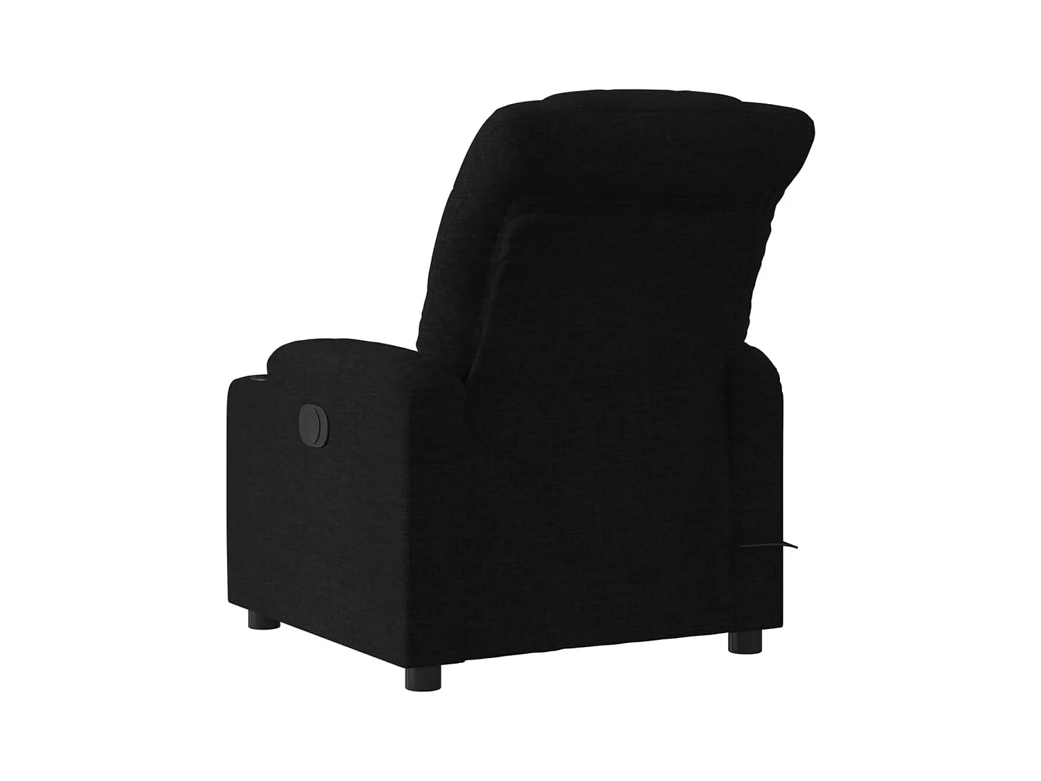 Fauteuil inclinable-Chaise de relax-Fauteuil de Massage noir tissu SHL1292