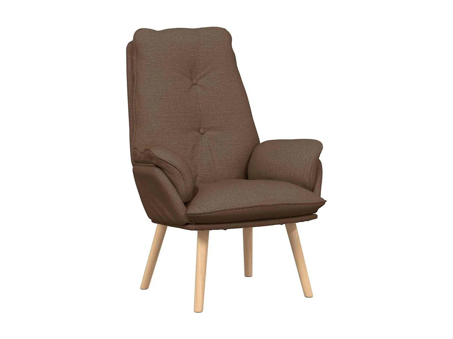 Fauteuil Salon-Chaise de relax Marron 69x74x93 cm tissu SHL2107