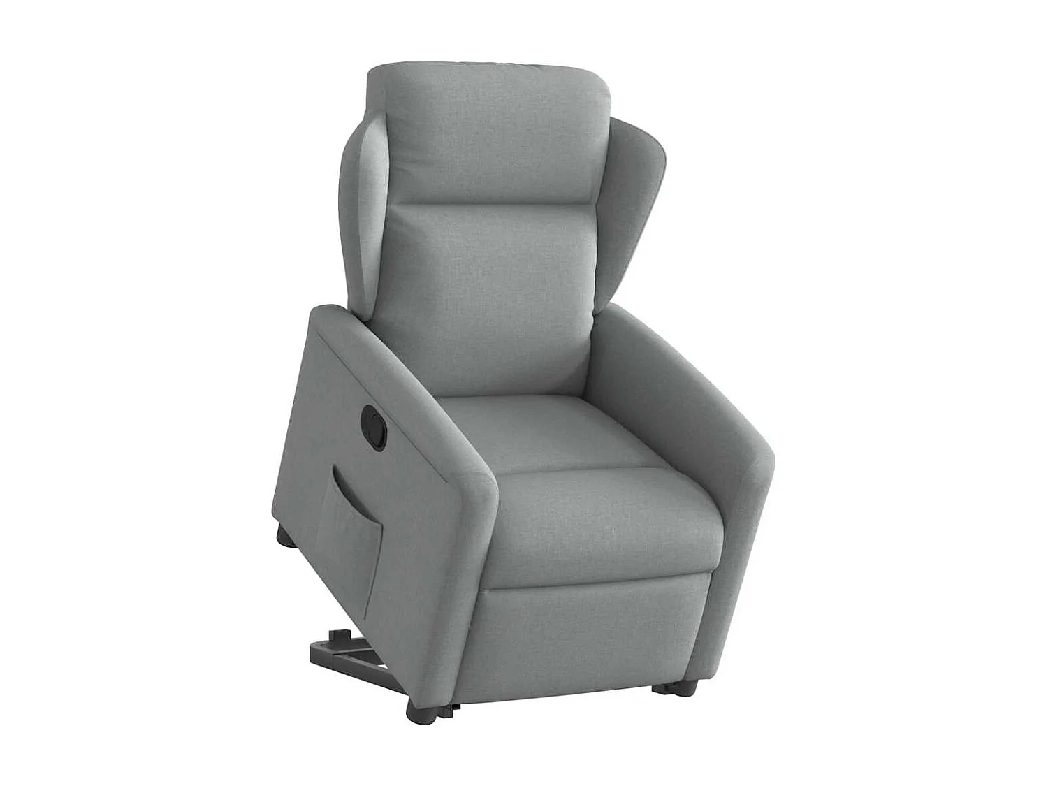 Fauteuil inclinable-Chaise de relax-Fauteuil TV Gris clair Tissu SHL1666