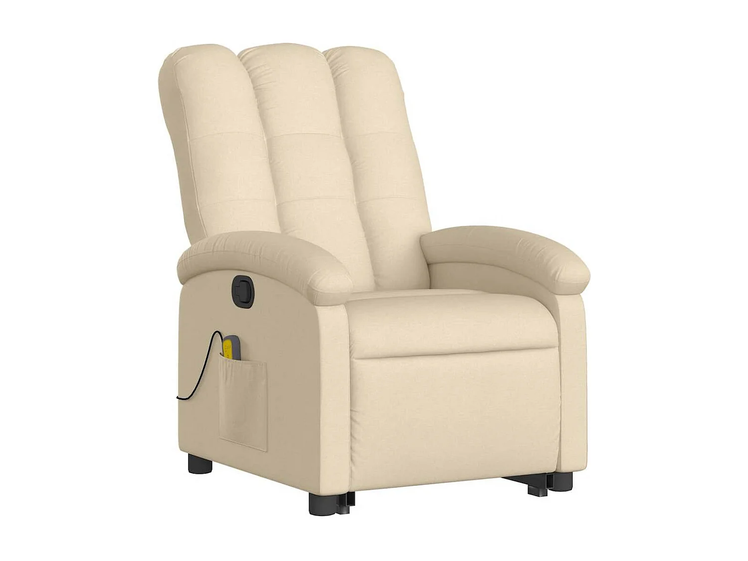 Massagesessel mit Aufstehhilfe | Relaxsessel Creme Stoff SHL24585
