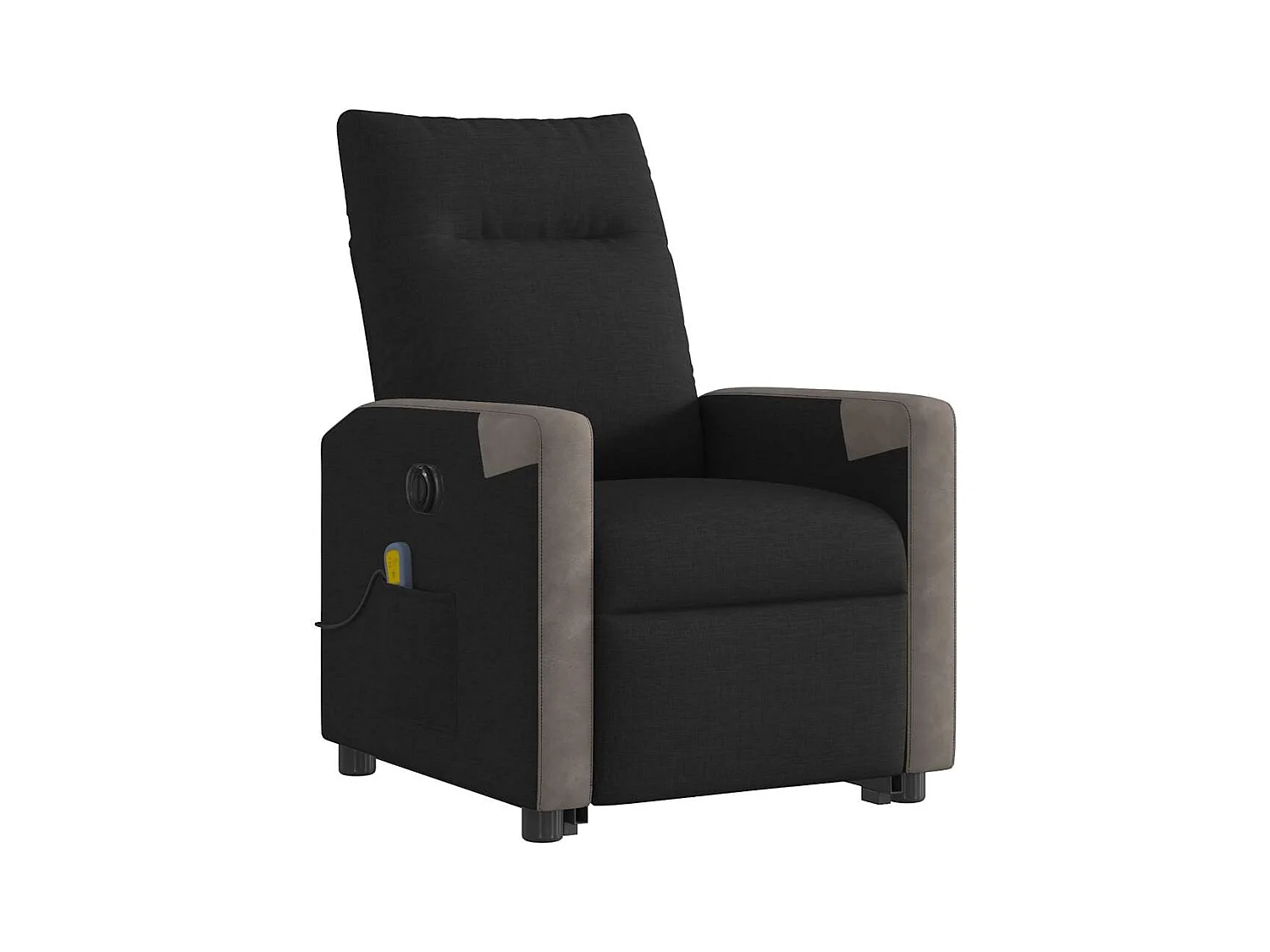 Fauteuil inclinable électrique-Chaise de relax-Fauteuil de Massage Noir Tissu SHL1021