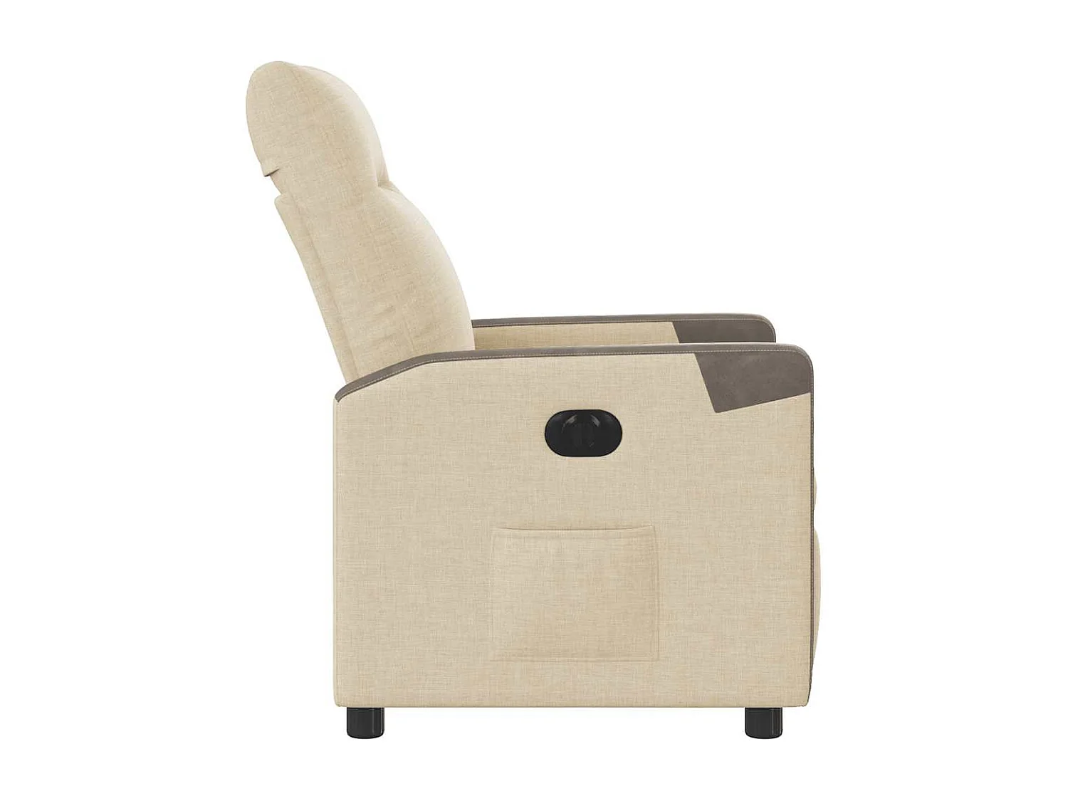 Fauteuil inclinable électrique-Chaise de relax-Fauteuil TV Crème Tissu SHL1597