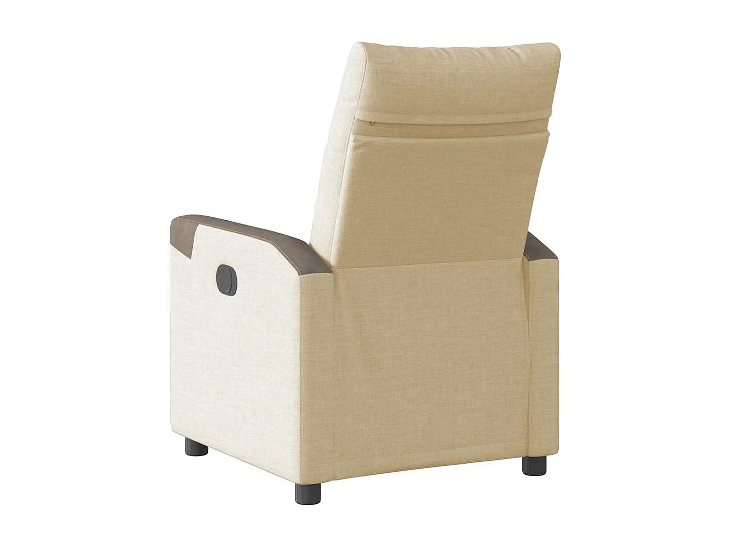 Fauteuil inclinable électrique-Chaise de relax-Fauteuil TV Crème Tissu SHL1597