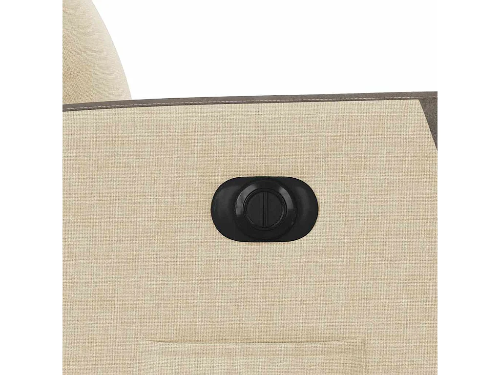 Fauteuil inclinable électrique-Chaise de relax-Fauteuil TV Crème Tissu SHL1597