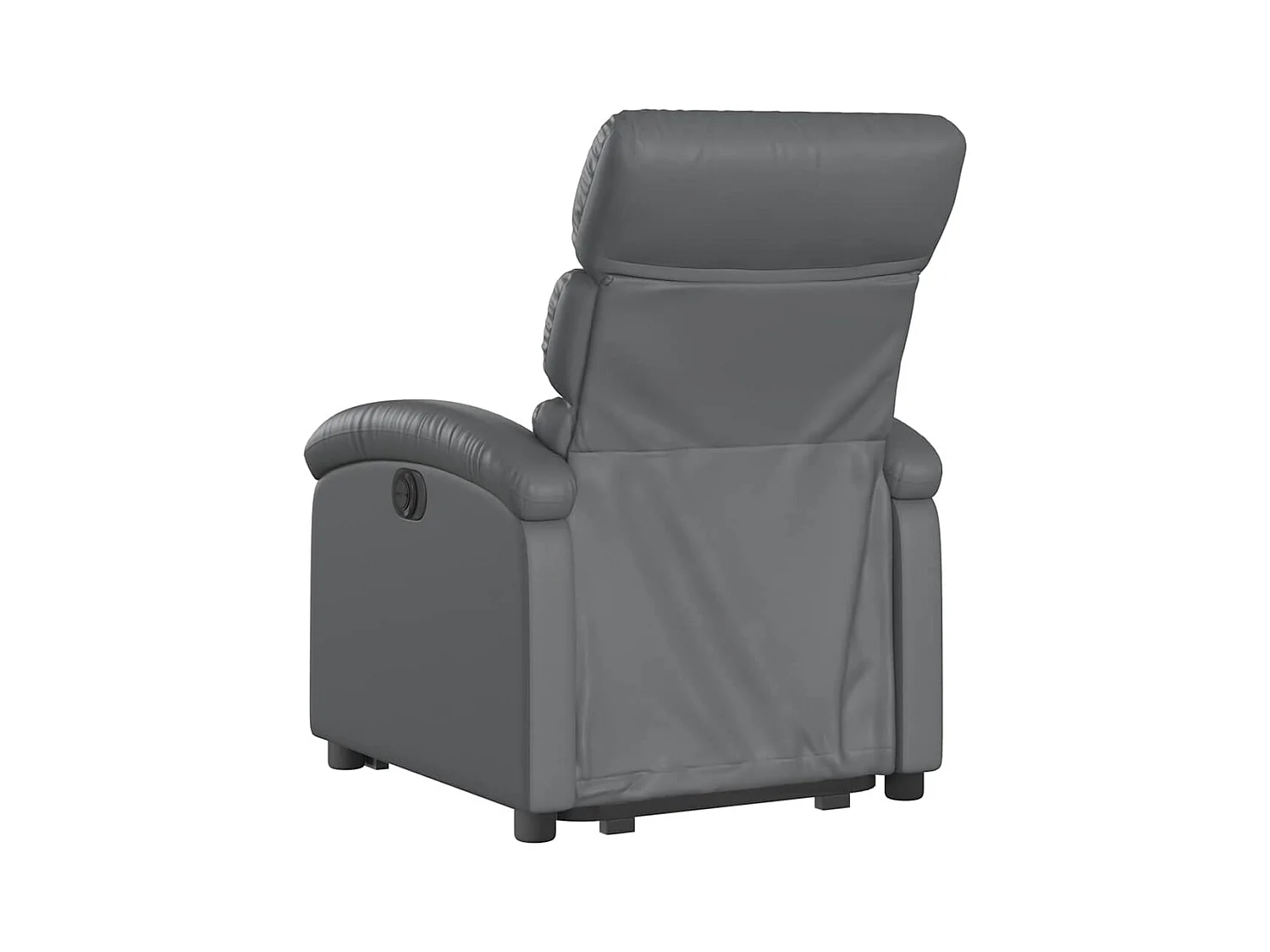 Sillón de relax | Sillón reclinable elevable eléctrico de cuero sintético gris SHL2397